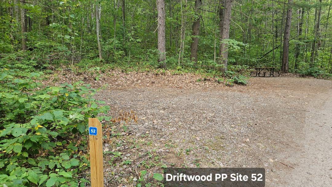 East Campground at Driftwood Provincial Park