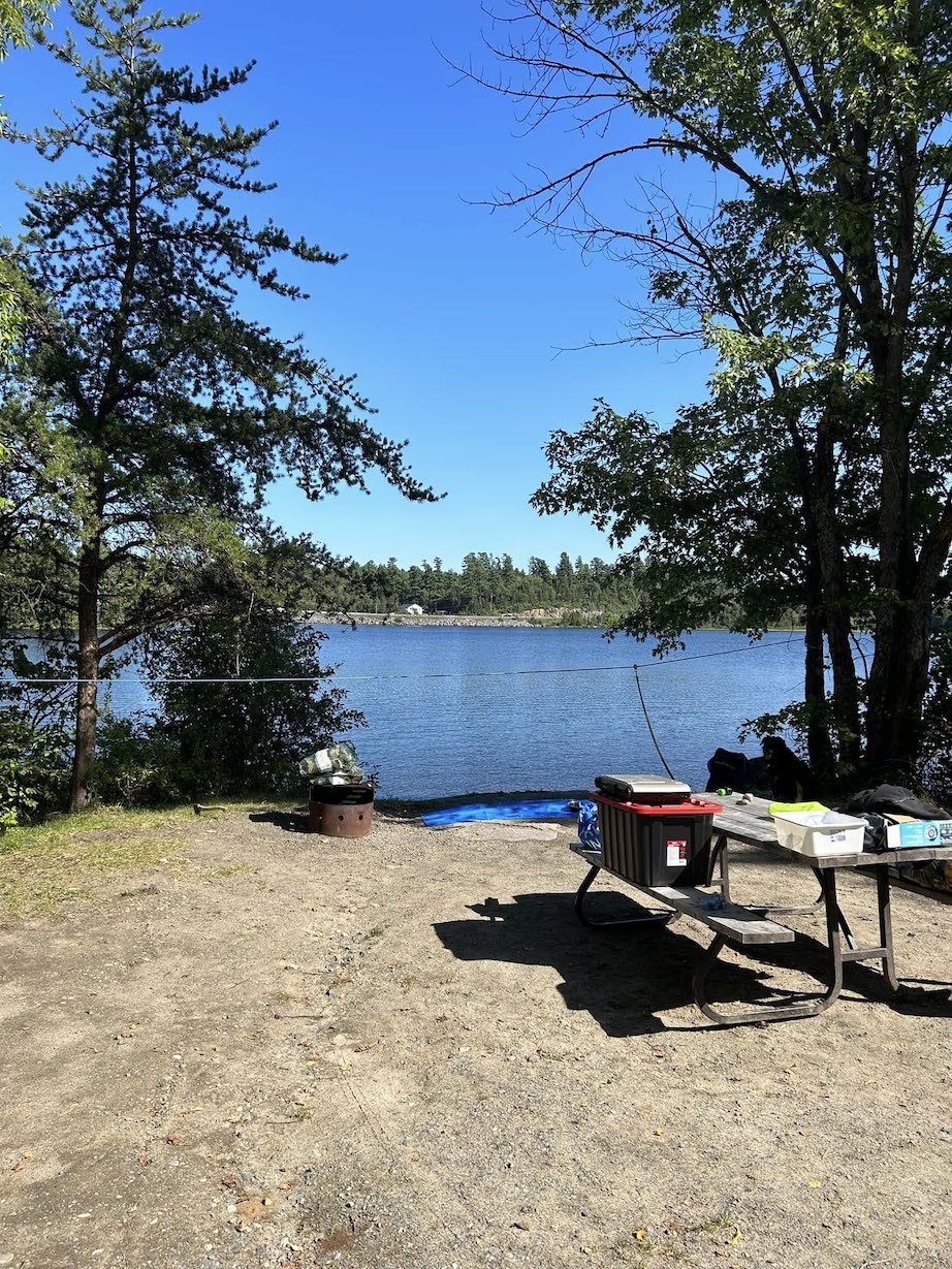 Assinika B Campground at Marten River Provincial Park